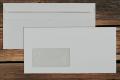 [17700] Briefhüllen mit Fenster DL 110x220 mm Selbstklebend Recycling Weiß 80 g/qm